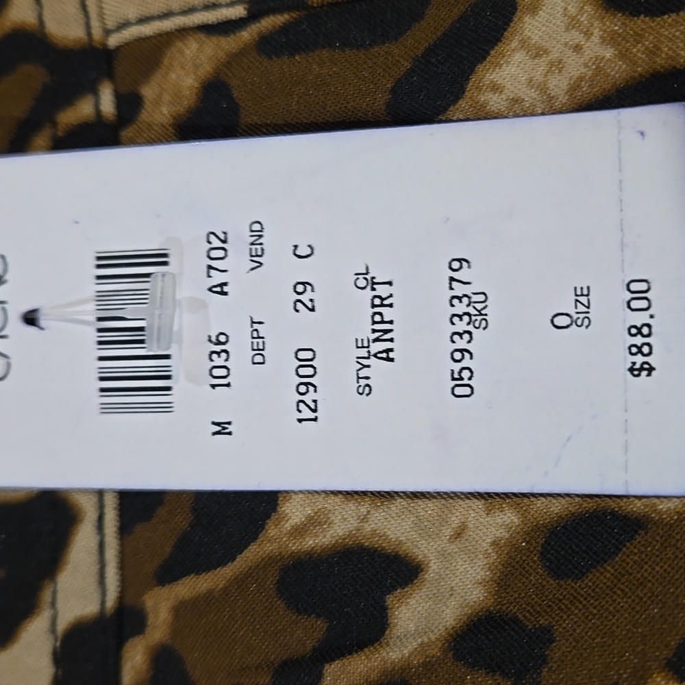 Cache Animal Print Women's Skirt Sz 0 - Picture 2 of 7